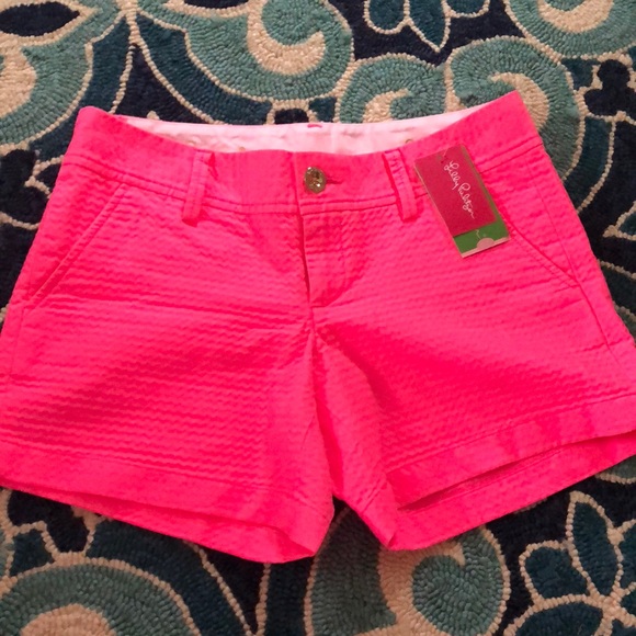Lilly Pulitzer Pants - NWT Lilly Pulitzer Neon Callahan shorts size 0